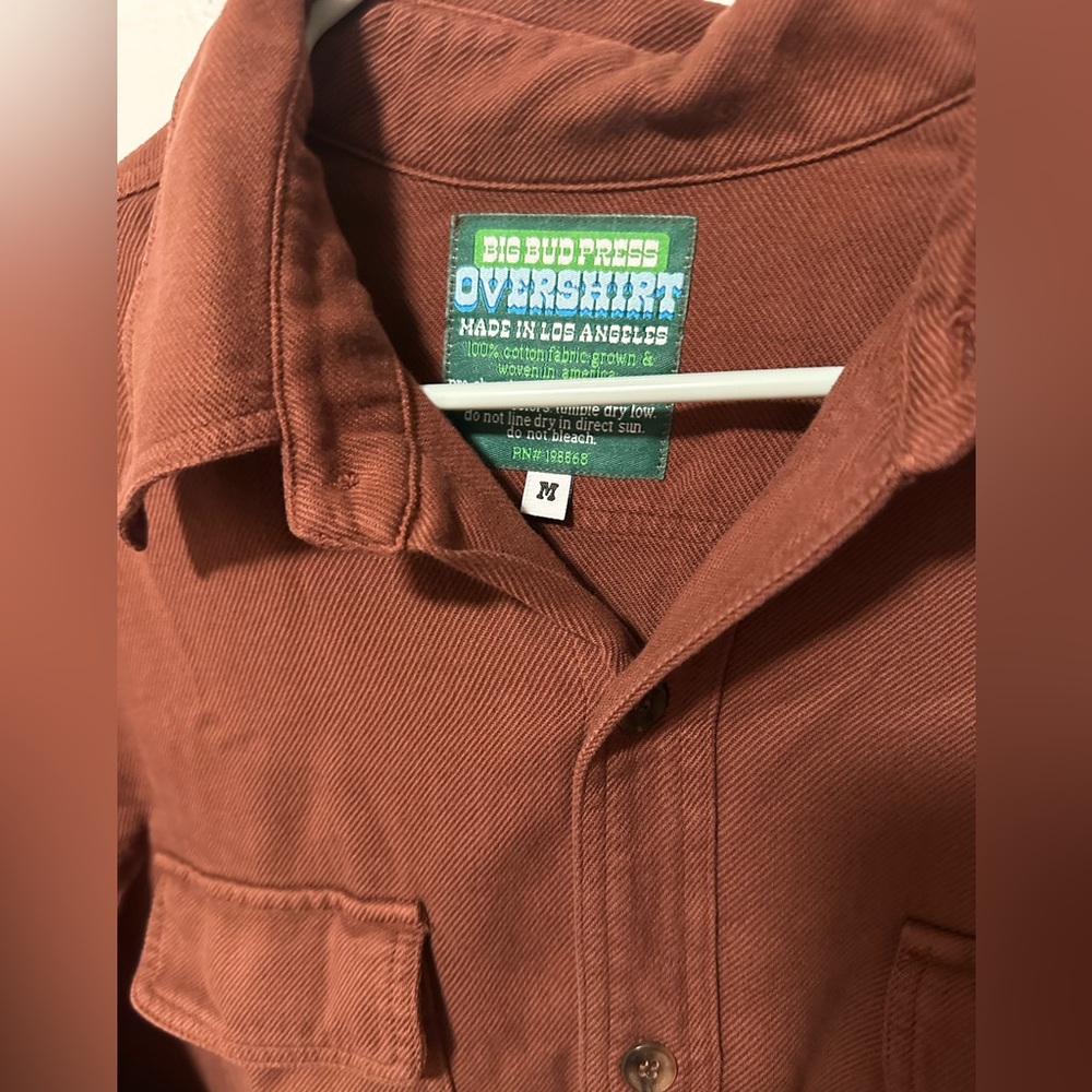 Big Bud Press unisex Fudgsicle Overshirt size M NWOT - Picture 2 of 3